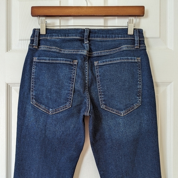 Banana Republic Classic Dark Wash Mid Rise Boot Cut Jeans Size 27/4 - Picture 5 of 14